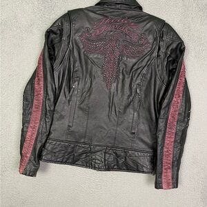 Harley-Davidson leather studded‎ jacket